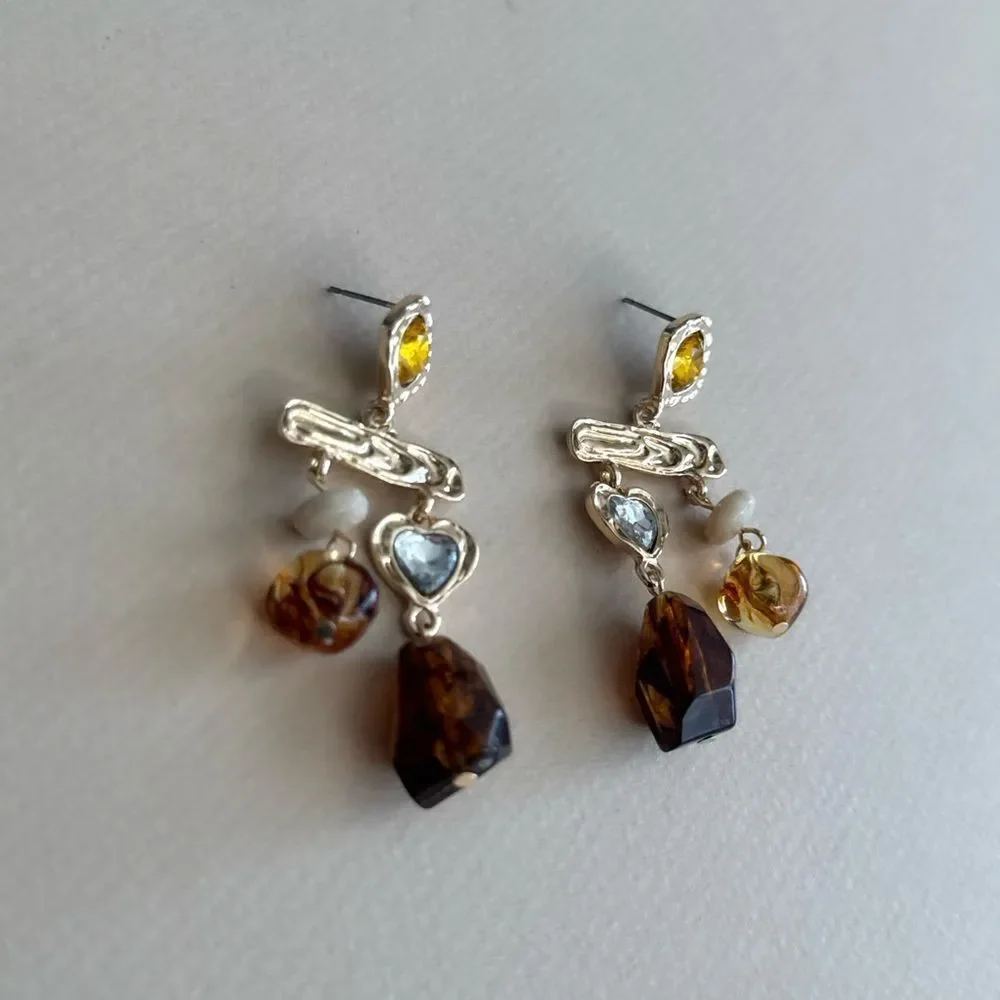 Crystal Dangle Earrings N1959